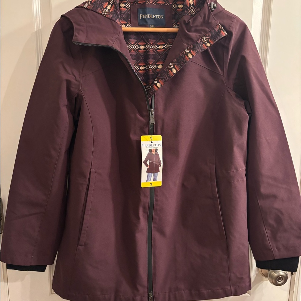 Pendleton Maroon Hooded Jacket - image 1